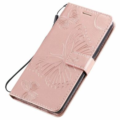 Чехол UniCase Butterfly Pattern для Samsung Galaxy A10s (A107) - Rose Gold