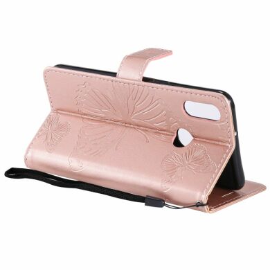 Чехол UniCase Butterfly Pattern для Samsung Galaxy A10s (A107) - Rose Gold