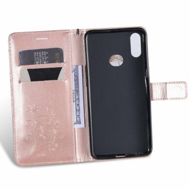 Чехол UniCase Butterfly Pattern для Samsung Galaxy A10s (A107) - Rose Gold