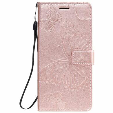 Чехол UniCase Butterfly Pattern для Samsung Galaxy A10s (A107) - Rose Gold