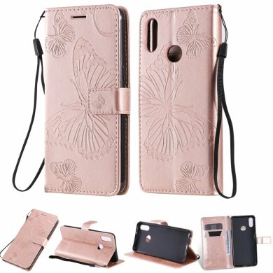 Чехол UniCase Butterfly Pattern для Samsung Galaxy A10s (A107) - Rose Gold