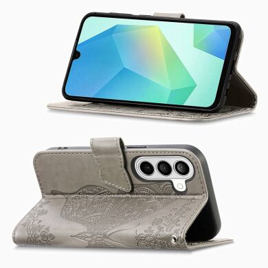 Чехол UniCase Butterfly Pattern для Samsung Galaxy A37 (A376) - Grey