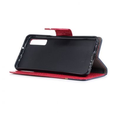 Чехол UniCase Croco Wallet для Samsung Galaxy A7 2018 (A750) - Red