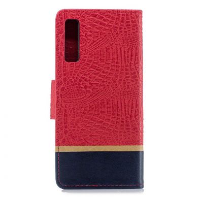 Чехол UniCase Croco Wallet для Samsung Galaxy A7 2018 (A750) - Red