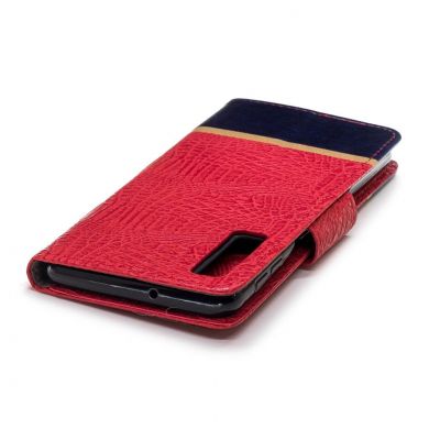 Чехол UniCase Croco Wallet для Samsung Galaxy A7 2018 (A750) - Red