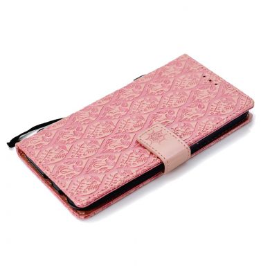 Чехол UniCase Leaf Wallet для Samsung Galaxy J4 2018 (J400) - Pink