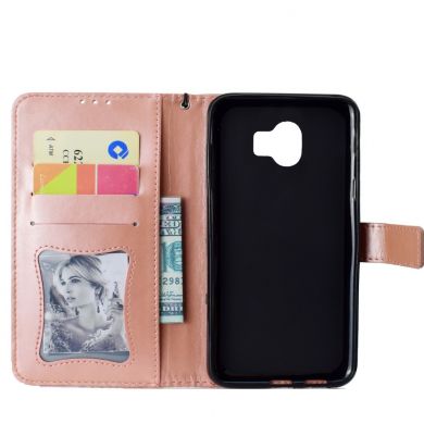 Чехол UniCase Leaf Wallet для Samsung Galaxy J4 2018 (J400) - Pink