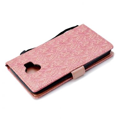 Чехол UniCase Leaf Wallet для Samsung Galaxy J4 2018 (J400) - Pink