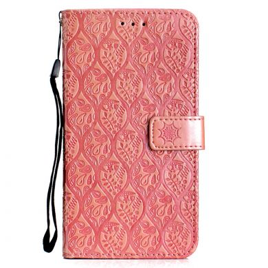 Чохол UniCase Leaf Wallet для Samsung Galaxy J4 2018 (J400), Pink