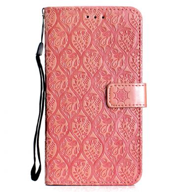 Чехол UniCase Leaf Wallet для Samsung Galaxy J4 2018 (J400) - Pink