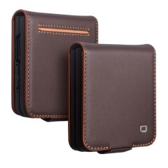 Шкіряний чохол QIALINO Wallet Case (FF) для Samsung Galaxy Flip 8 - Brown
