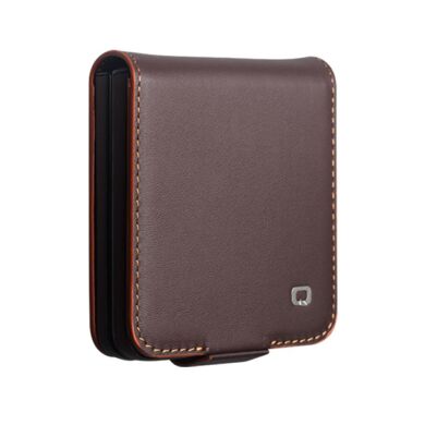 Шкіряний чохол QIALINO Wallet Case (FF) для Samsung Galaxy Flip 8 - Brown