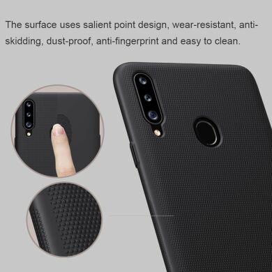 Пластиковый чехол NILLKIN Frosted Shield для Samsung Galaxy A20s (A207) - Black