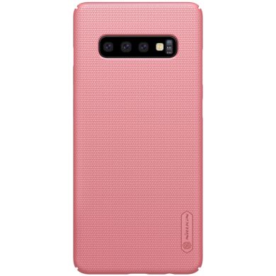 Пластиковий чохол NILLKIN Frosted Shield для Samsung Galaxy S10, Rose Gold