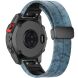 Ремешок Deexe Camo Silicone для часов с шириной крепления 22мм - Dark Blue. Фото 2 из 10