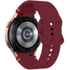 Ремінець Deexe Elino Strap для Samsung Galaxy Watch 4 / 5 / 6 / 7 / FE (40mm) - Wine Red