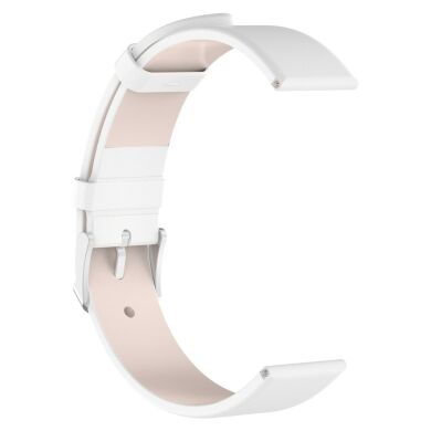 Ремінець Deexe Leather Strap для Samsung Galaxy Watch 42mm / Watch 3 41mm - White