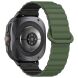 Ремешок Deexe Magnetic Strap для Samsung Galaxy Watch Ultra (47mm) - Army Green / Black. Фото 1 из 7