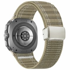Ремінець Deexe Nylon Strap для Samsung Galaxy Watch Ultra (47mm) / Ultra (2025) - Milk Tea