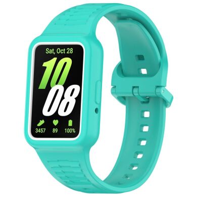 Ремешок Deexe Prime Strap для Samsung Galaxy Fit 3 - Cyan