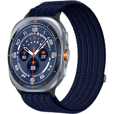 Ремешок Deexe Soft Weave для Samsung Galaxy Watch Ultra (47mm) / Ultra (2025) - Navy Blue