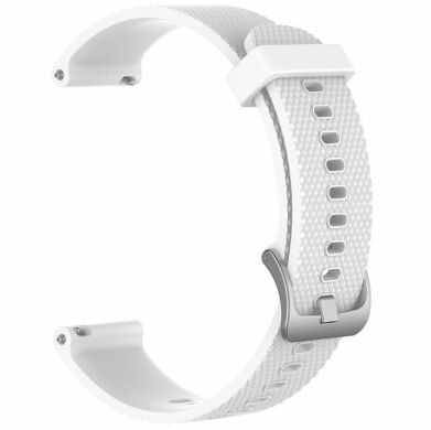 Ремінець UniCase Rhombus Texture для годинників з шириною кріплення 20мм - White