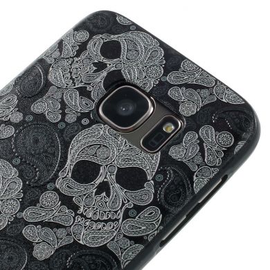 Силиконовый чехол UniCase Color для Samsung Galaxy S7 (G930) - Skull Pattern