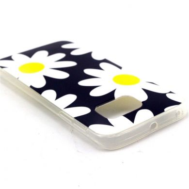 Силиконовая накладка Deexe Life Style для Samsung Galaxy S6 edge (G925) - Chamomile Pattern