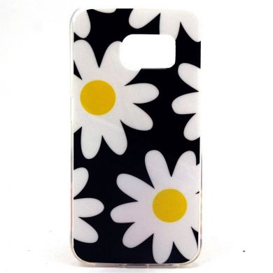 Силиконовая накладка Deexe Life Style для Samsung Galaxy S6 edge (G925) - Chamomile Pattern