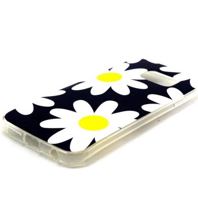 Силиконовая накладка Deexe Life Style для Samsung Galaxy S6 edge (G925) - Chamomile Pattern
