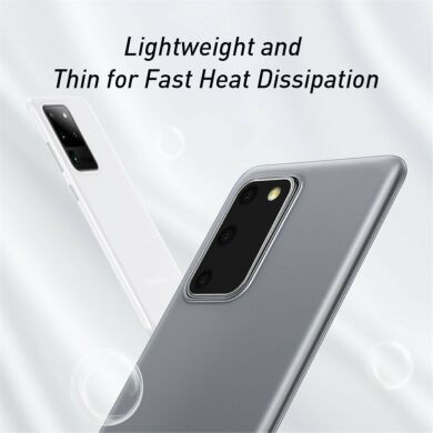 Силіконовий (TPU) чохол BASEUS Ultra Thin Matte для Samsung Galaxy S20 (G980) - White