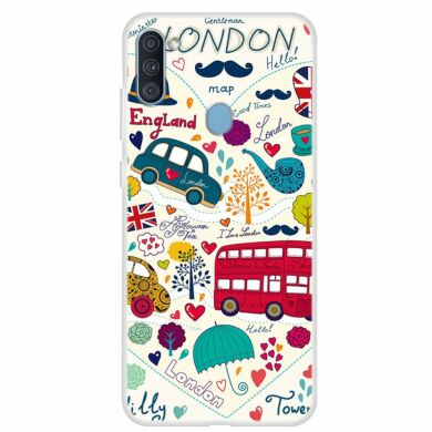 Силіконовий (TPU) чохол Deexe Life Style для Samsung Galaxy A11 (A115) - Cartoon Pattern