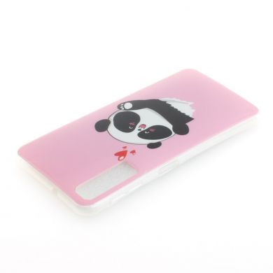 Силиконовый (TPU) чехол Deexe Life Style для Samsung Galaxy A7 2018 (A750) - Cute Panda
