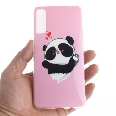 Силиконовый (TPU) чехол Deexe Life Style для Samsung Galaxy A7 2018 (A750) - Cute Panda
