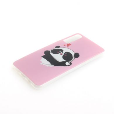 Силиконовый (TPU) чехол Deexe Life Style для Samsung Galaxy A7 2018 (A750) - Cute Panda