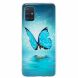 Силиконовый (TPU) чехол Deexe LumiCase для Samsung Galaxy A51 (А515) - Blue Butterfly. Фото 1 из 7