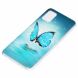 Силиконовый (TPU) чехол Deexe LumiCase для Samsung Galaxy A51 (А515) - Blue Butterfly. Фото 3 из 7