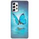 Силіконовий (TPU) чохол Deexe LumiCase для Samsung Galaxy A53 - Blue Butterfly