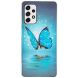 Силиконовый (TPU) чехол Deexe LumiCase для Samsung Galaxy A53 - Blue Butterfly. Фото 2 из 5