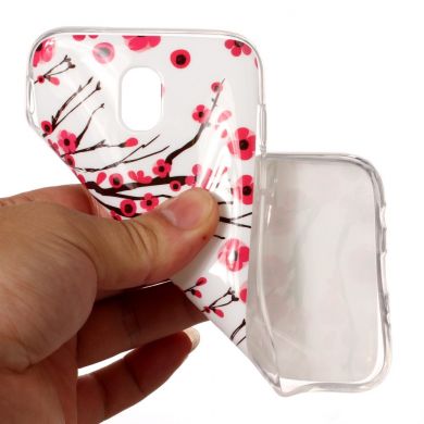 Силиконовый (TPU) чехол Deexe LumiCase для Samsung Galaxy J5 2017 (J530) - Cherry Blossom