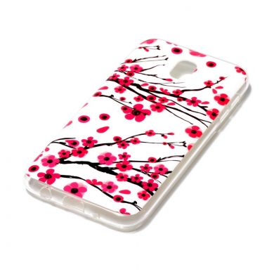 Силиконовый (TPU) чехол Deexe LumiCase для Samsung Galaxy J5 2017 (J530) - Cherry Blossom