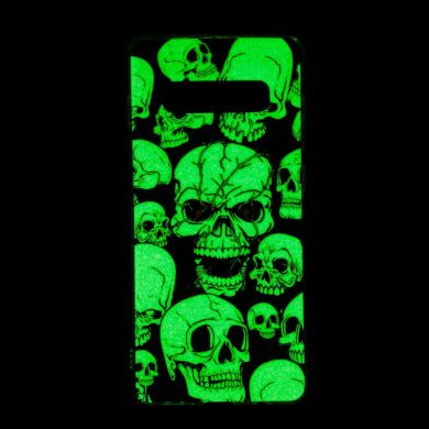 Силіконовий (TPU) чохол Deexe LumiCase для Samsung Galaxy S10 Plus (G975) - Cool Skulls
