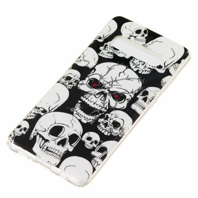 Силіконовий (TPU) чохол Deexe LumiCase для Samsung Galaxy S10 Plus (G975) - Cool Skulls