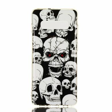 Силіконовий (TPU) чохол Deexe LumiCase для Samsung Galaxy S10 Plus (G975) - Cool Skulls