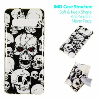 Силіконовий (TPU) чохол Deexe LumiCase для Samsung Galaxy S10 Plus (G975) - Cool Skulls