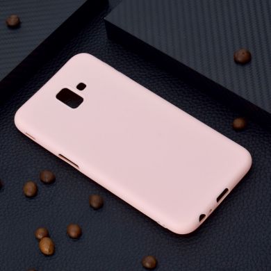 Силиконовый (TPU) чехол Deexe Matte Case для Samsung Galaxy J6+ (J610) - Pink