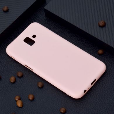 Силіконовий (TPU) чохол Deexe Matte Case для Samsung Galaxy J6+ (J610) - Pink