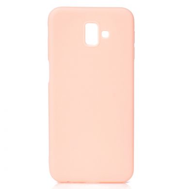 Силиконовый (TPU) чехол Deexe Matte Case для Samsung Galaxy J6+ (J610) - Pink