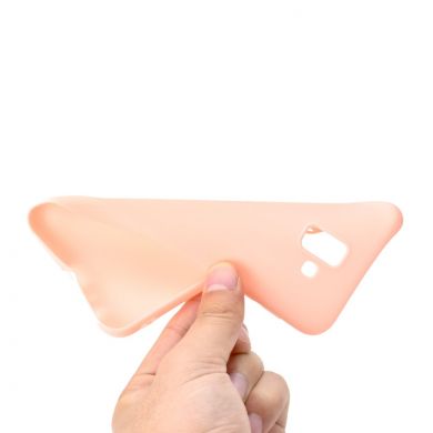 Силіконовий (TPU) чохол Deexe Matte Case для Samsung Galaxy J6+ (J610) - Pink
