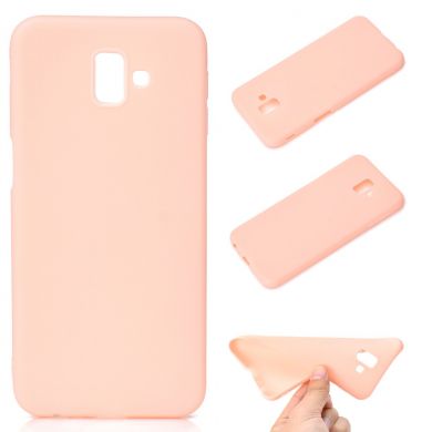 Силіконовий (TPU) чохол Deexe Matte Case для Samsung Galaxy J6+ (J610) - Pink